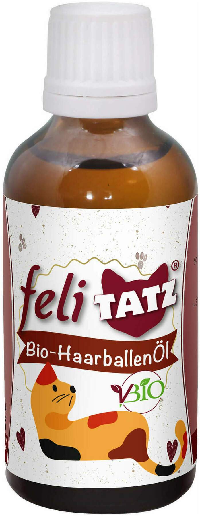 Felitatz Bio-Haarballenöl Futtermittel Für Katzen 50ml