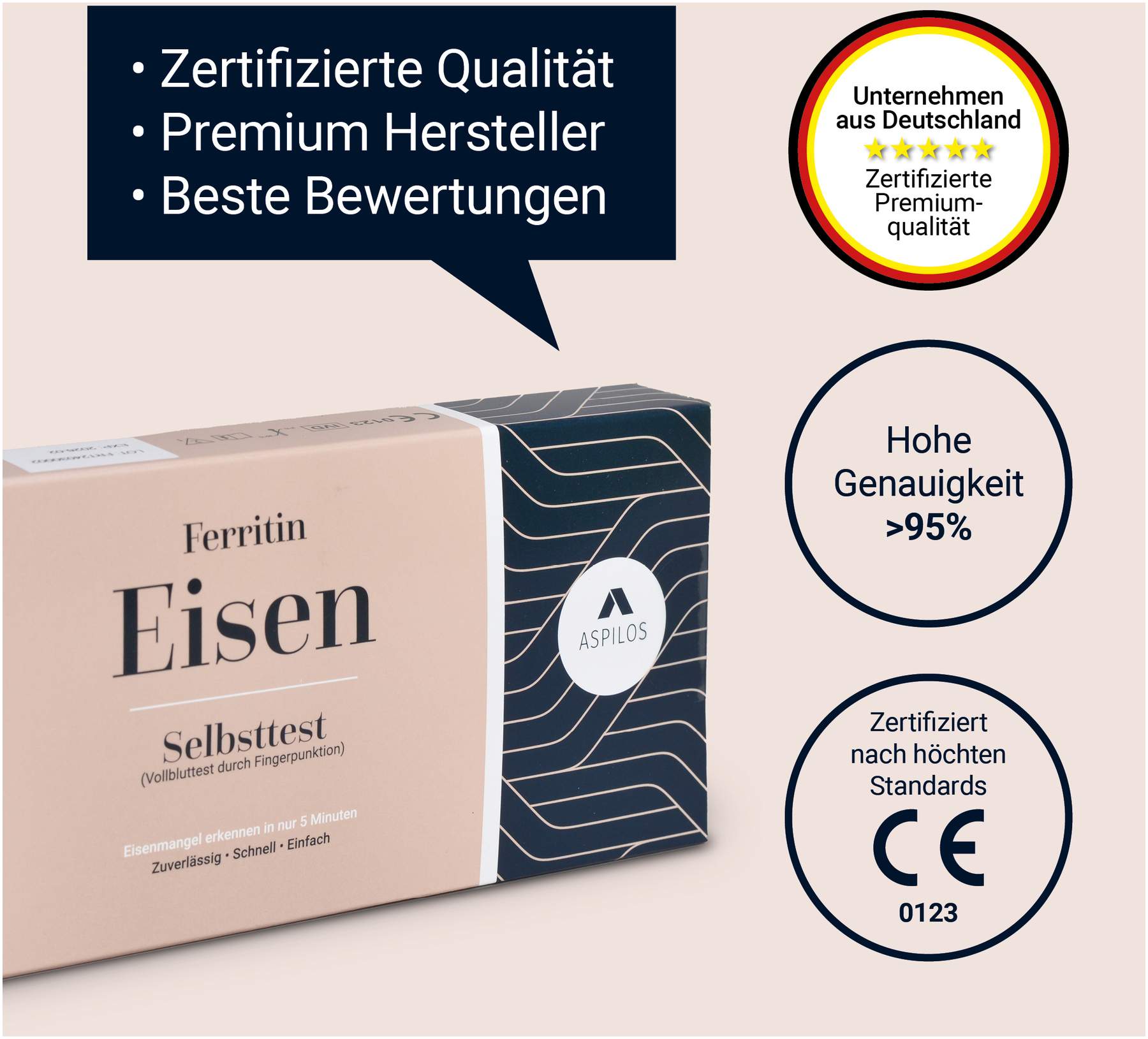 Aspilos Selbsttest Eisen Ferritin 1 Test