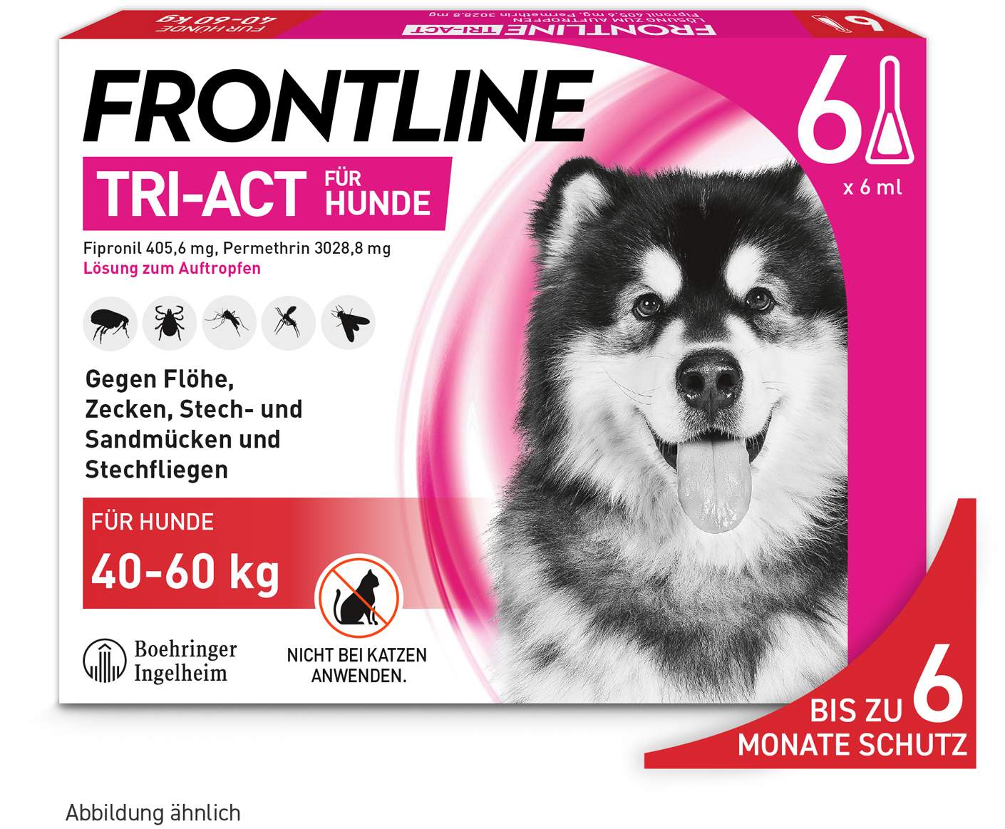 Frontline TRI-ACT Hund 40-60 kg 6 Pipetten