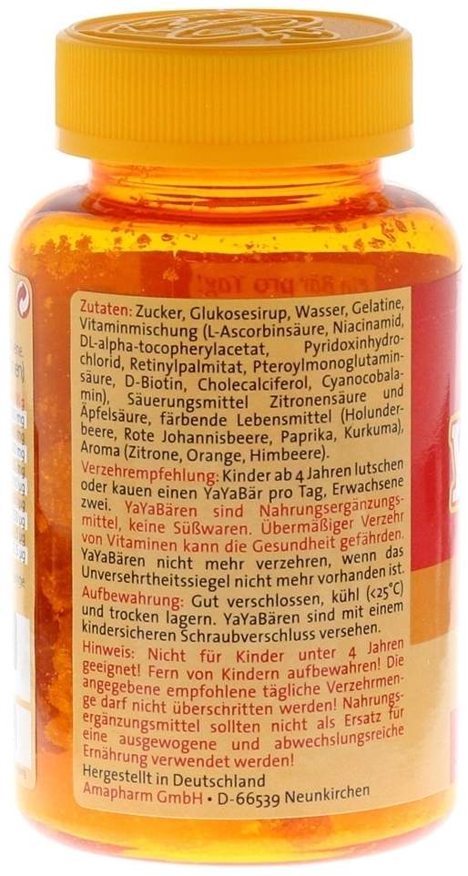 Yayabär Kinder Vitamine 60 Fruchtgummis