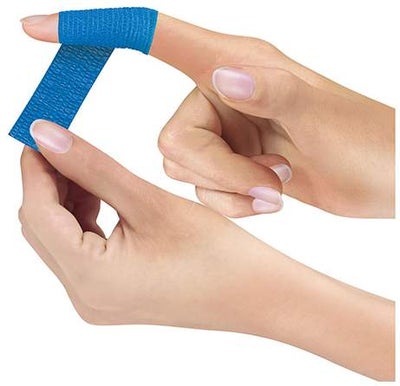 Selbsthaftender Pflasterverband 2,5 cm x 4m gedehnt, farbig sortiert