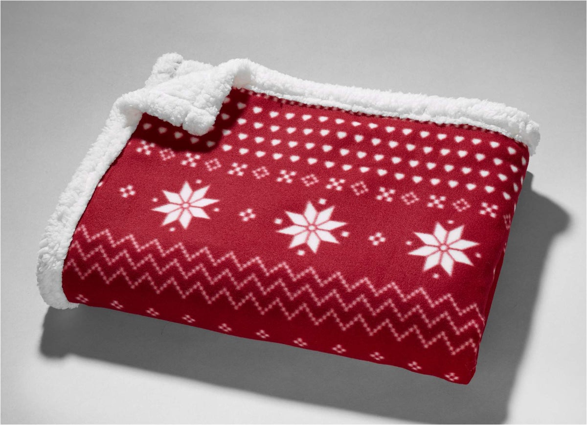 Kuscheldecke Winterflocken 120x160 cm