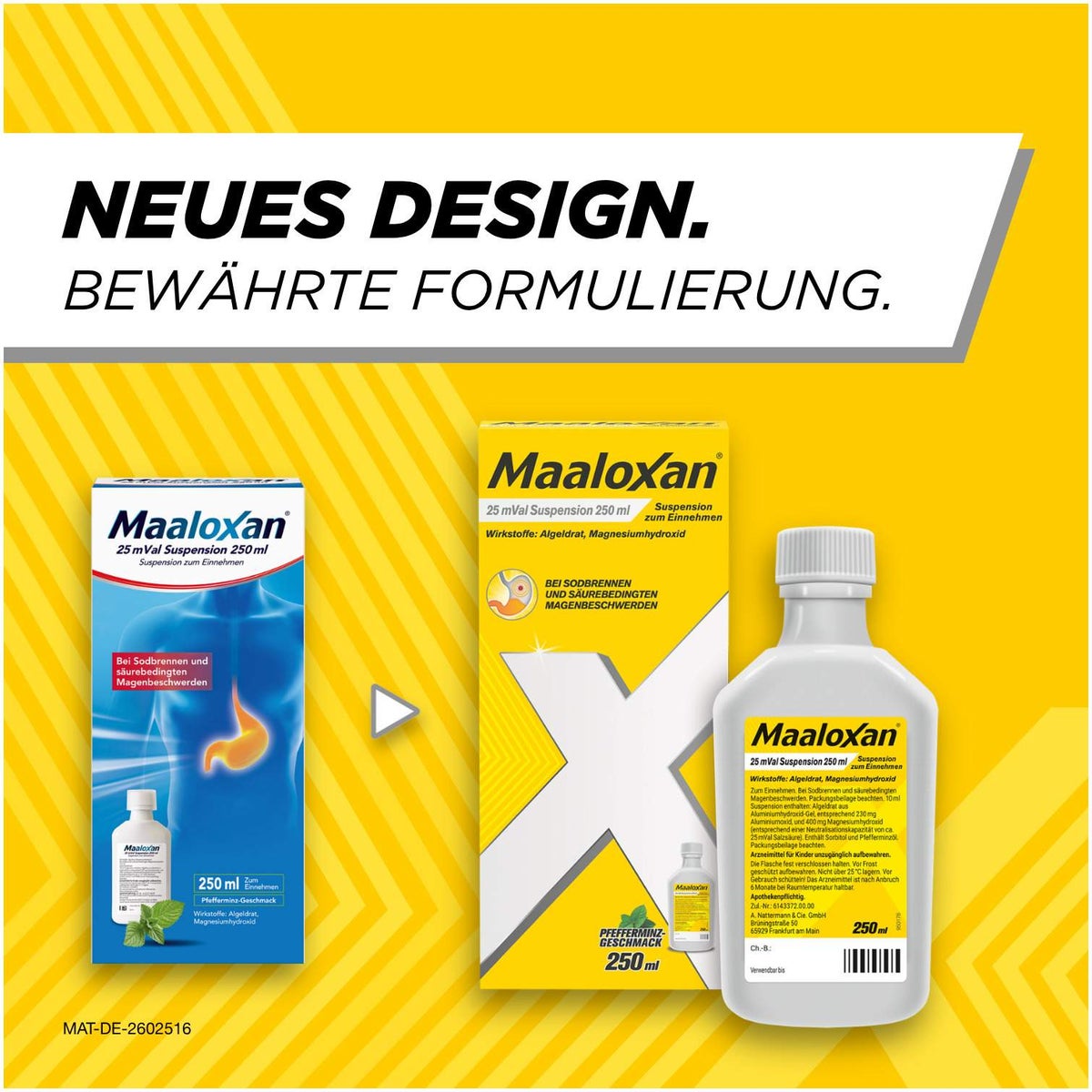 Maaloxan 25 mVal Suspension 250 ml Suspension