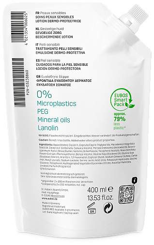 Eubos Sensitive Lotion Dermo Protectiv Nachfüllbeutel 400 Ml...
