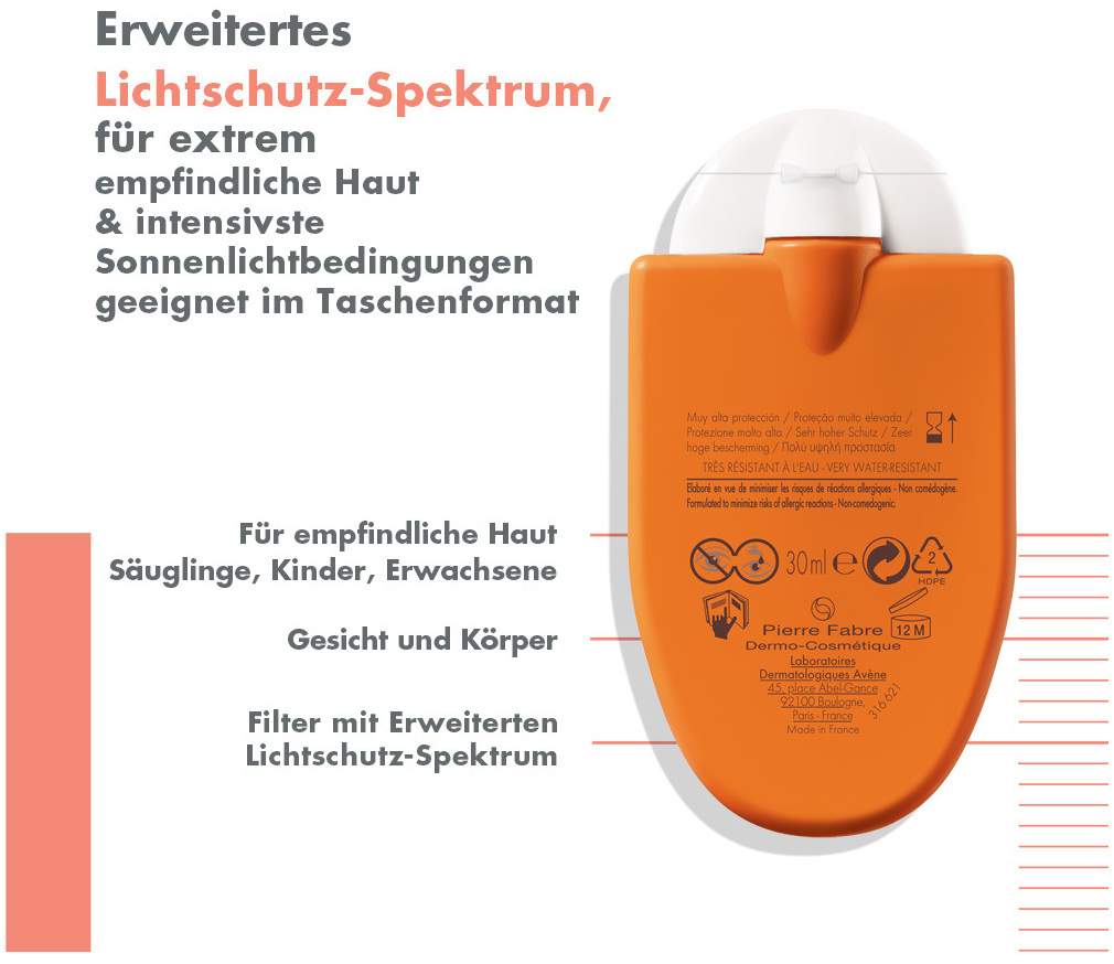 Avene Reflexe Solaire Familie SPF 50+ 30 ml Fluid