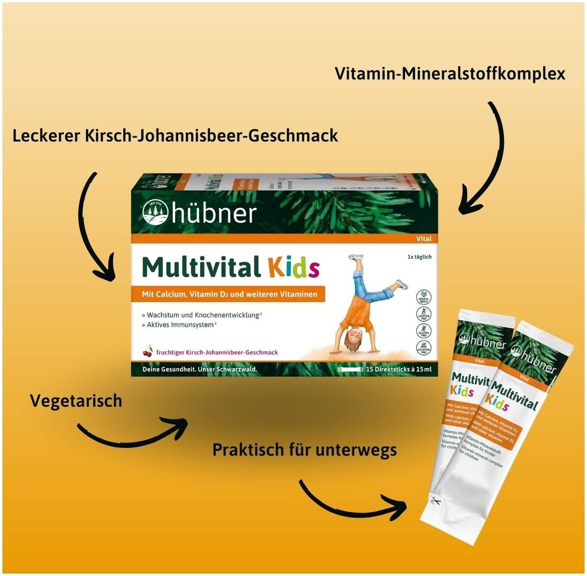 Hübner Multivital Kids flüssig 15 x 15 ml