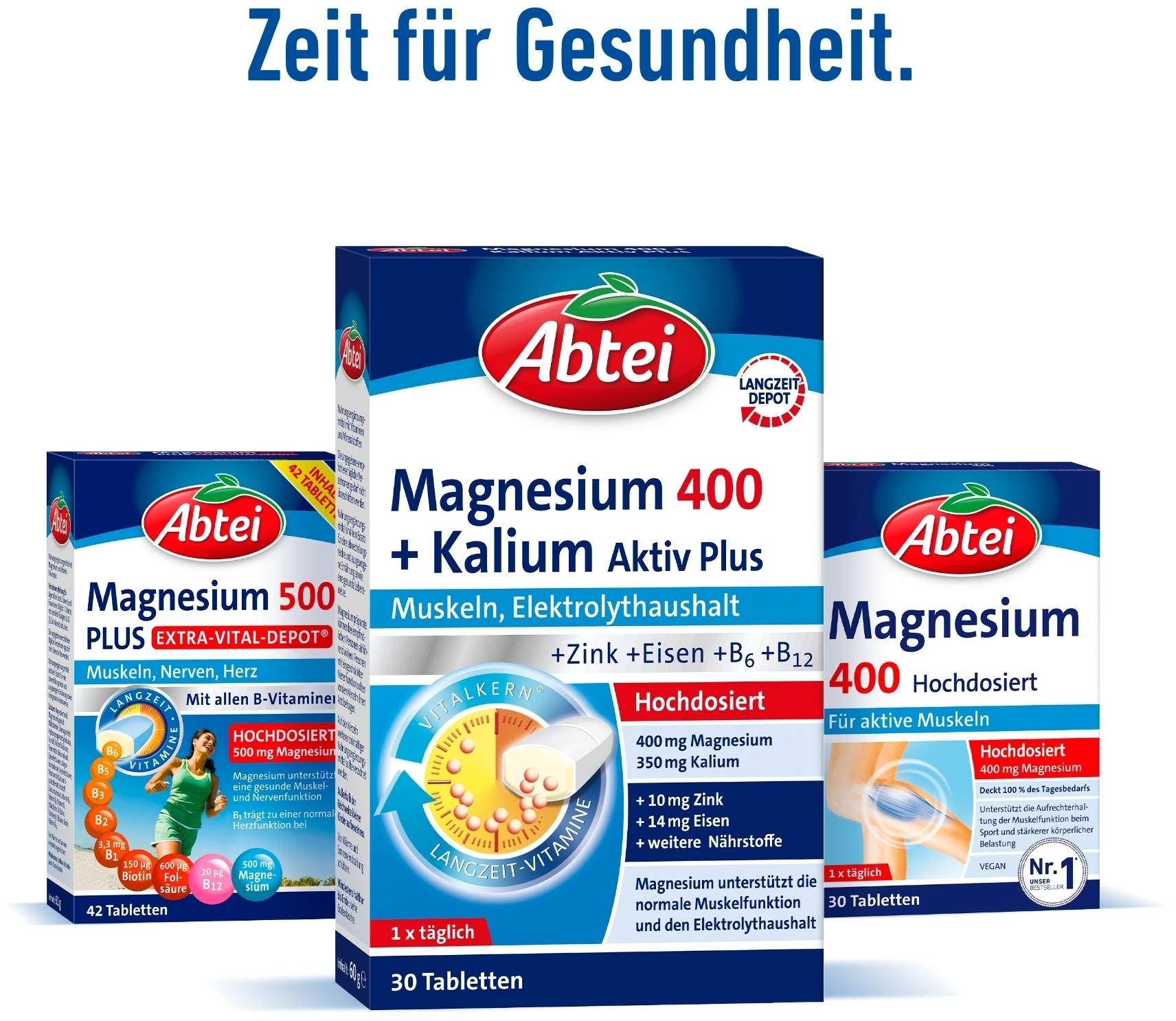Abtei Magnesium 400+kalium 30 Tabletten