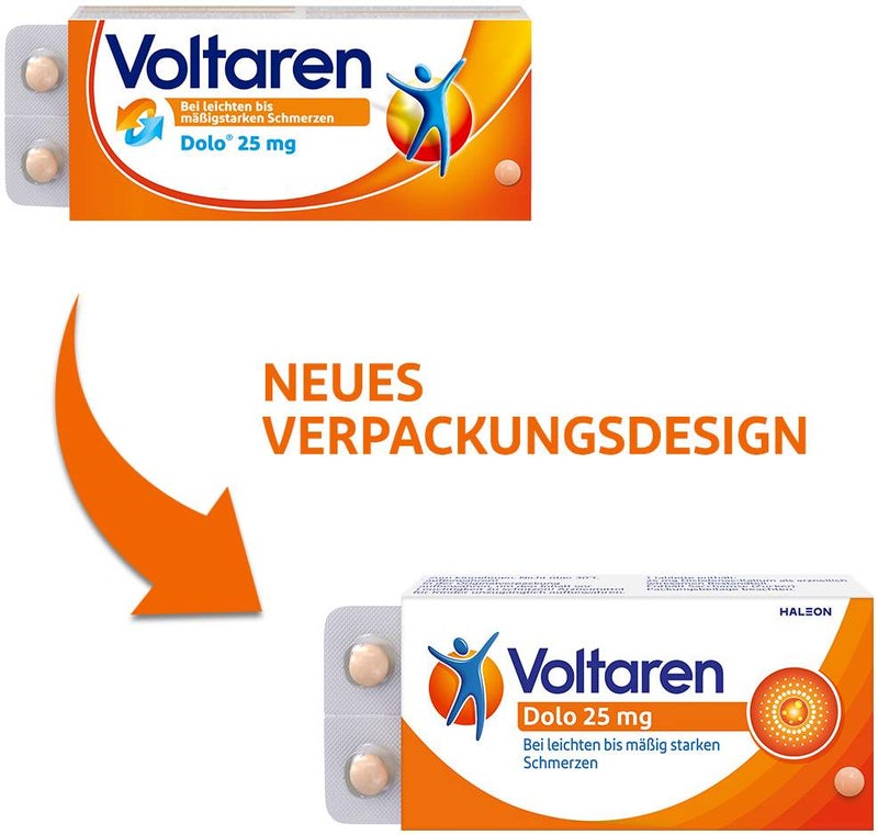 Voltaren Dolo 25 mg 20 überzogene Tabletten