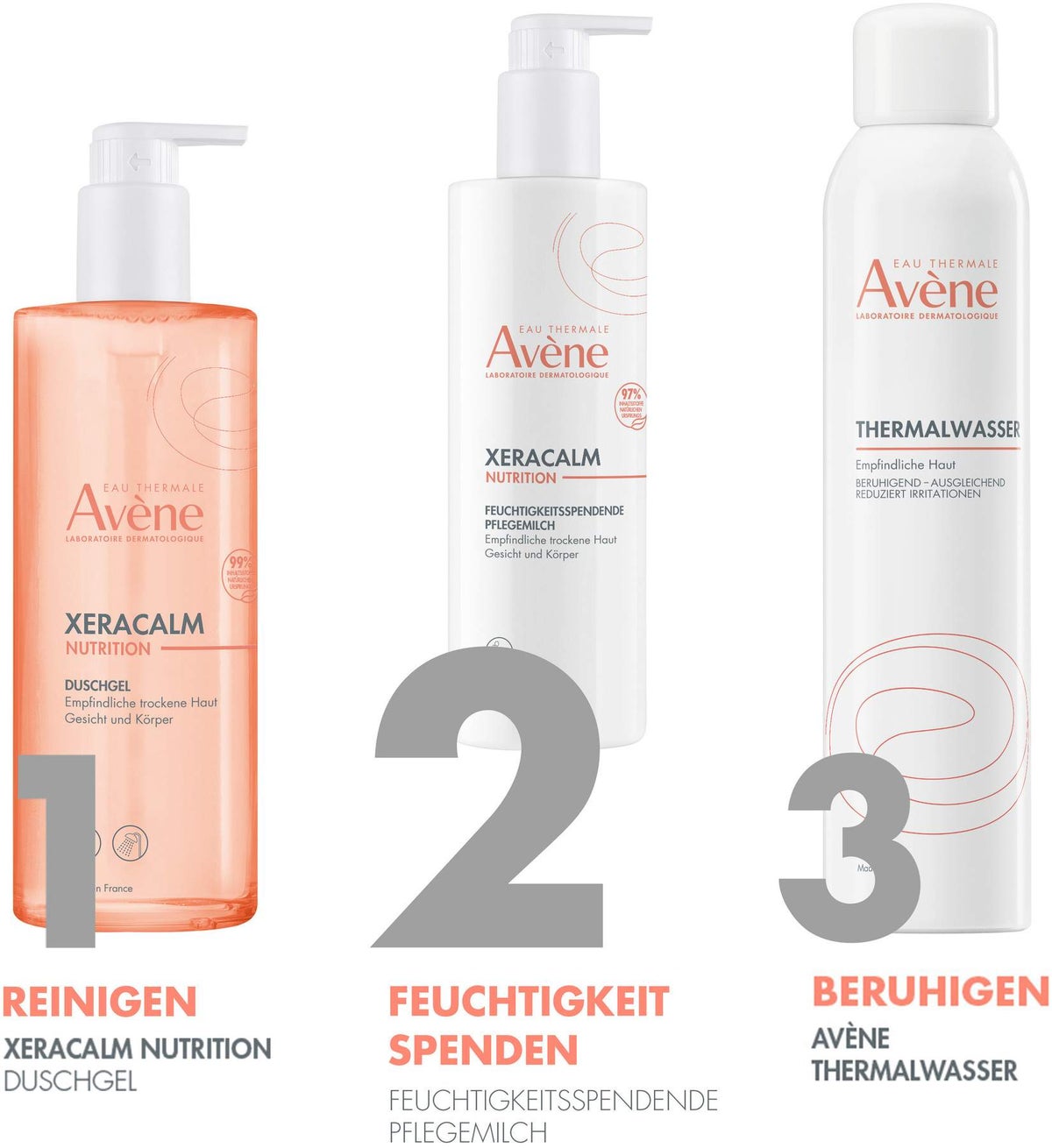 Avene XeraCalm Nutrition feuchtigkeitsspendende Pflegemilch 400 ml