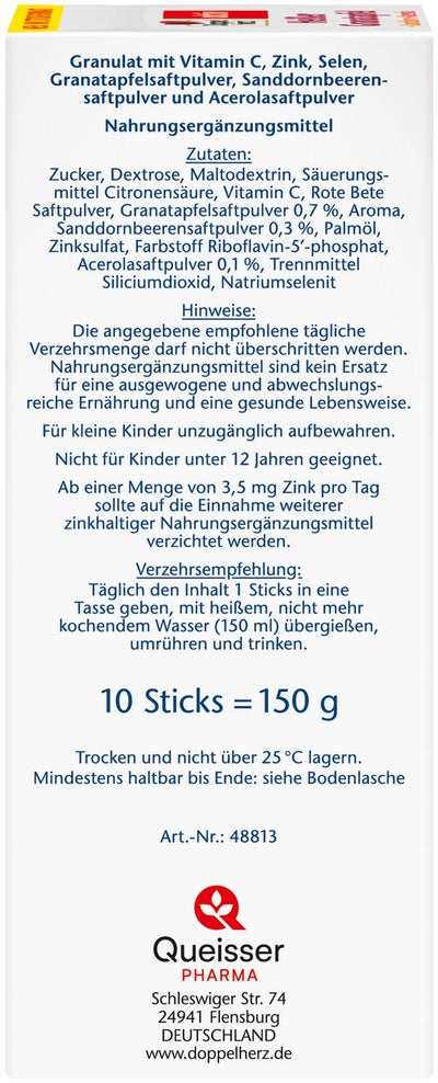 Doppelherz Aktiv Heißer Granatapfel+sanddorn+acerola  10 Beutel
