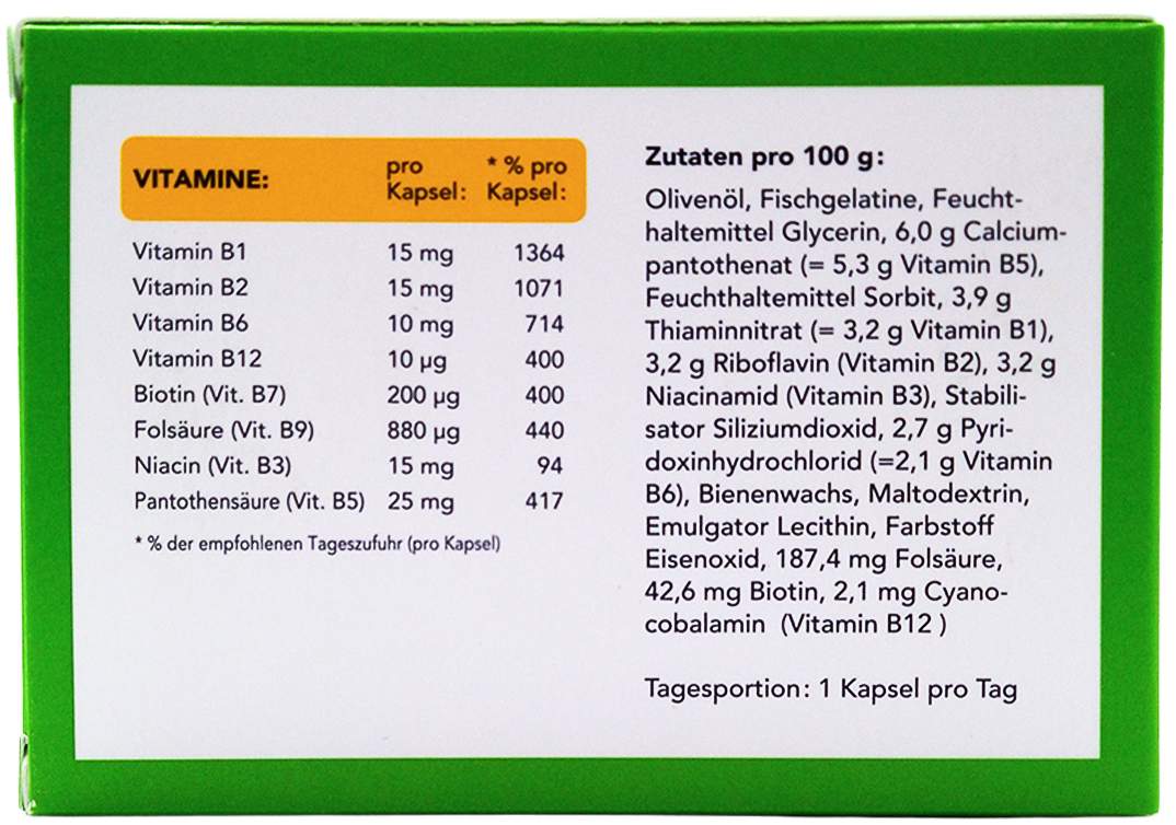 Vitamin B Komplex Nomosan Kapseln 120 Stück