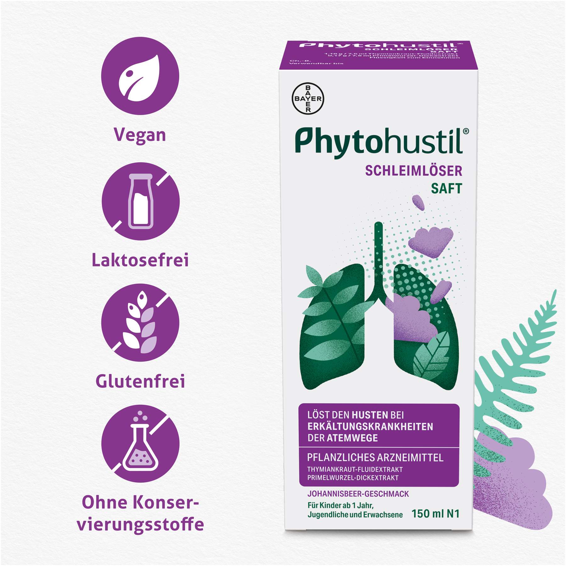 Phytohustil Schleimlöser Saft 150 ml