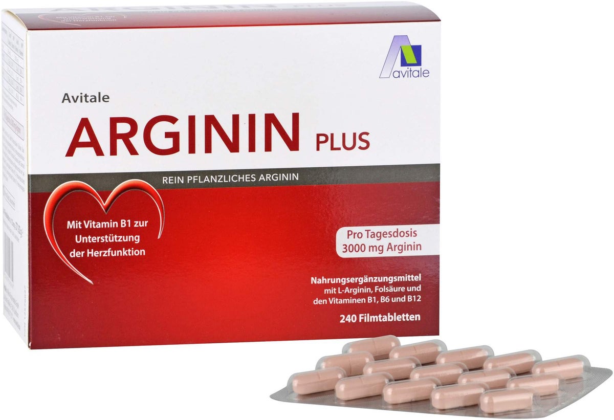 Arginin plus Vitamin B1+B6+B12+Folsäure 240 Filmtabletten