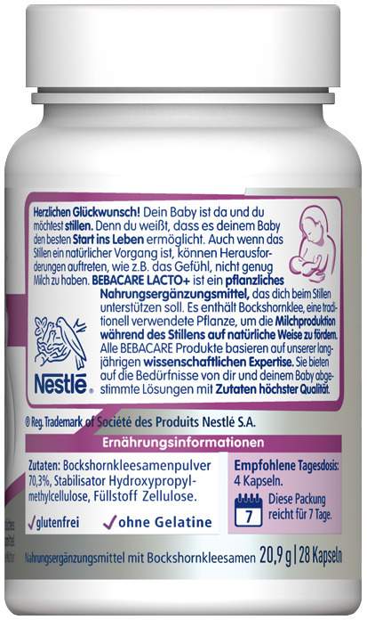 Bebecare Lacto+ Bockshornklee 12 Kapseln