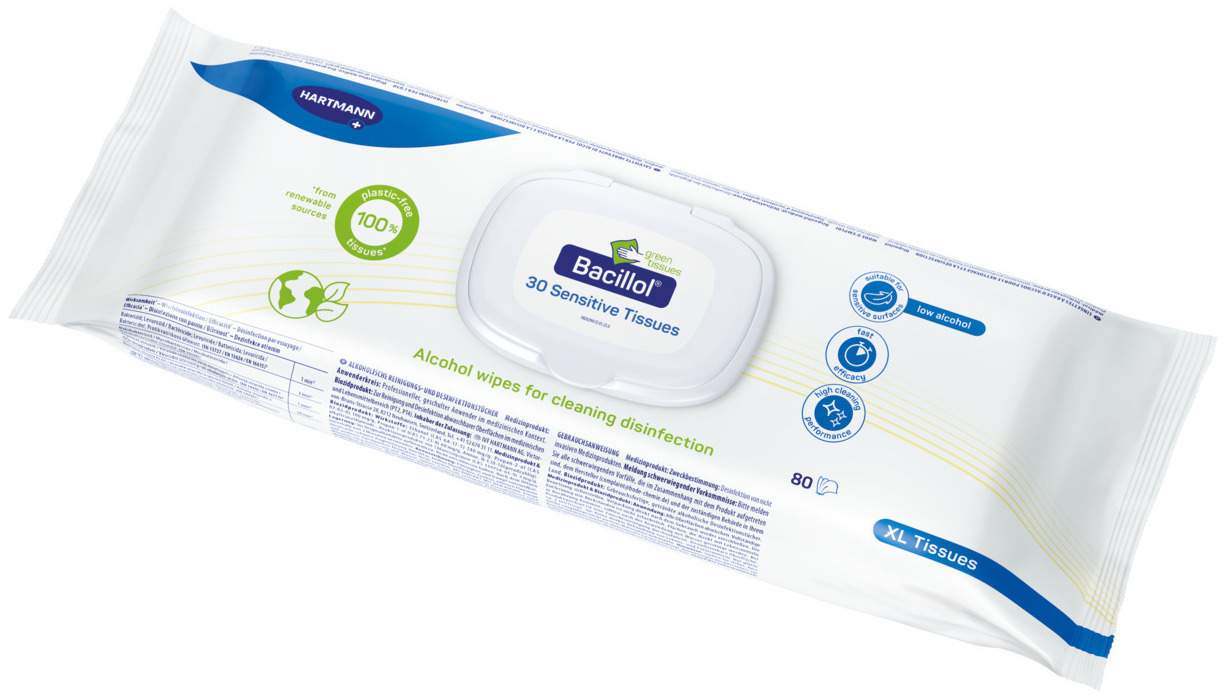 Bacillol 30 Sensitive Green Tissues Xl 80 Tücher