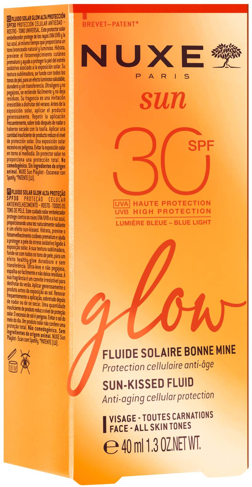 NUXE Sun Sonnenfluid Glow LSF 30 40 ml