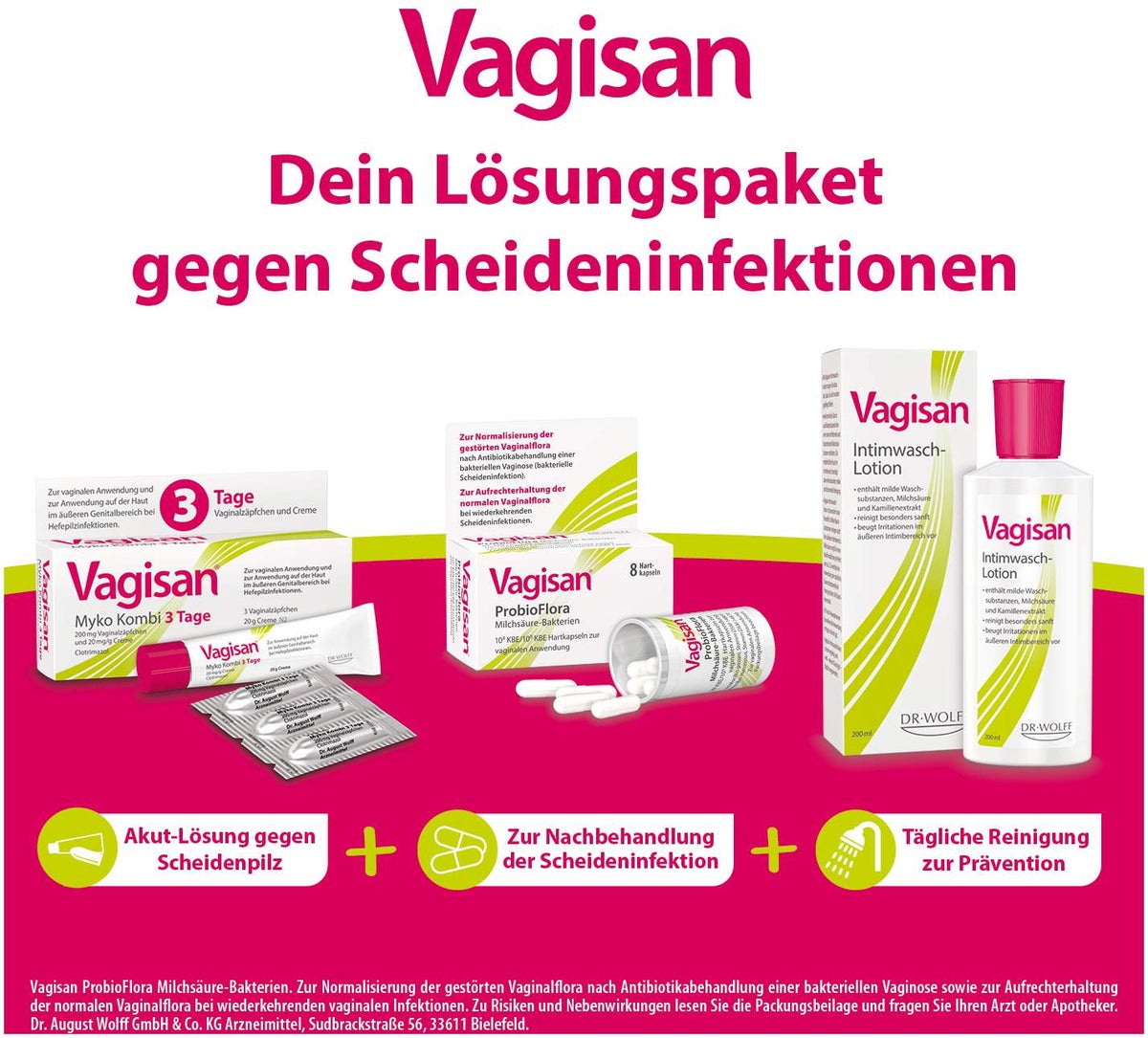 Vagisan Myko Kombi 3 Tage Kombipackung