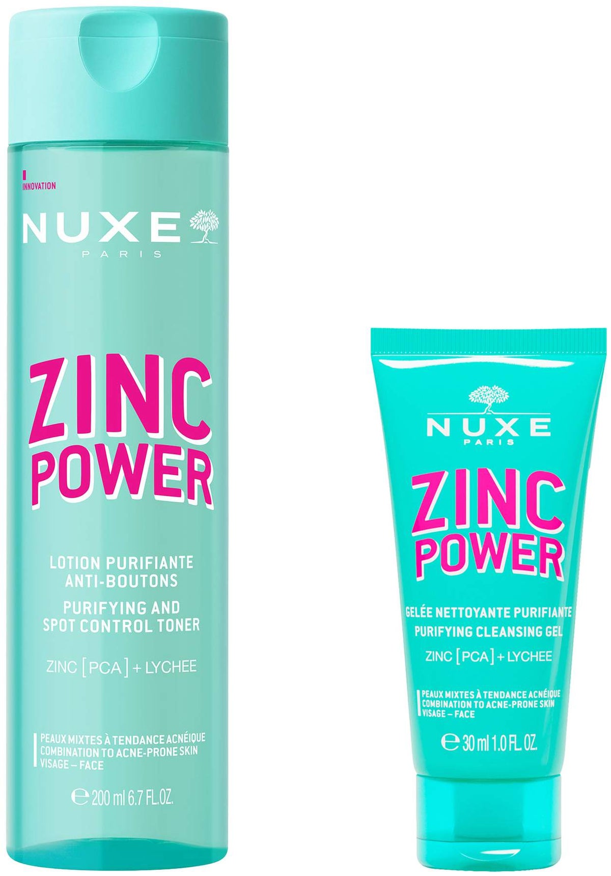 NUXE Zinc Power Lotion 200 ml + gratis NUXE Zinc Power Reinigungsgel 30 ml