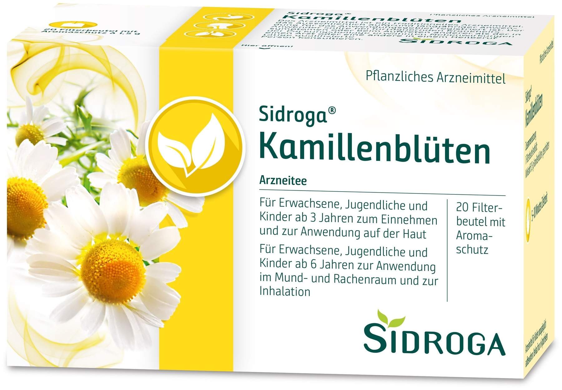 Sidroga Kamillenblüte 20 Filterbeutel