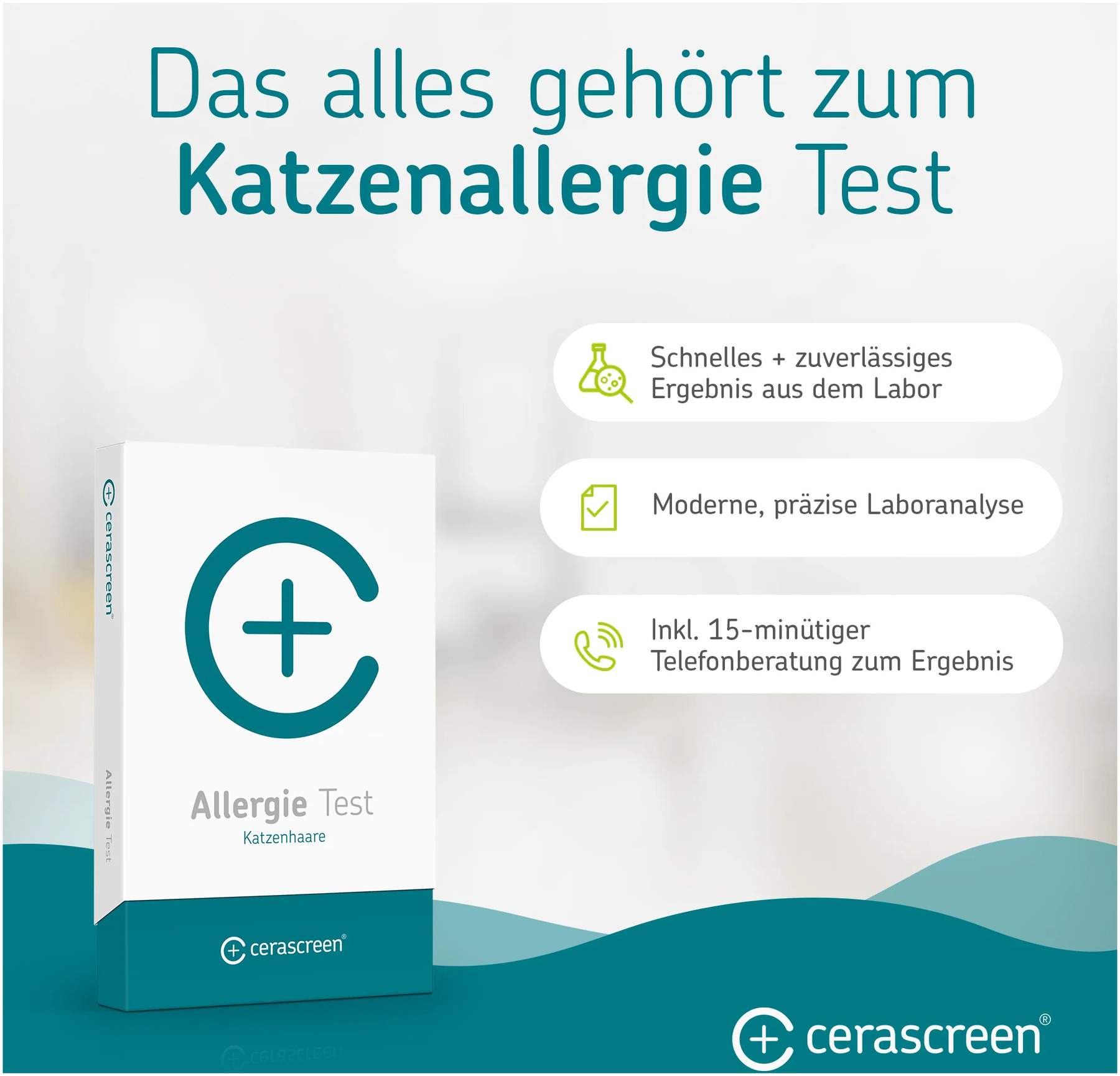 Cerascreen Allergie-Test-Kit Katzenhaare Blut