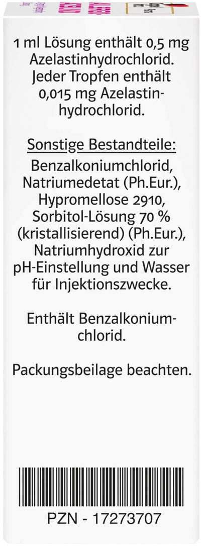 Allergo - Azelind 0,5 mg pro ml Doppelherz Pharma 6 ml Augentropfen