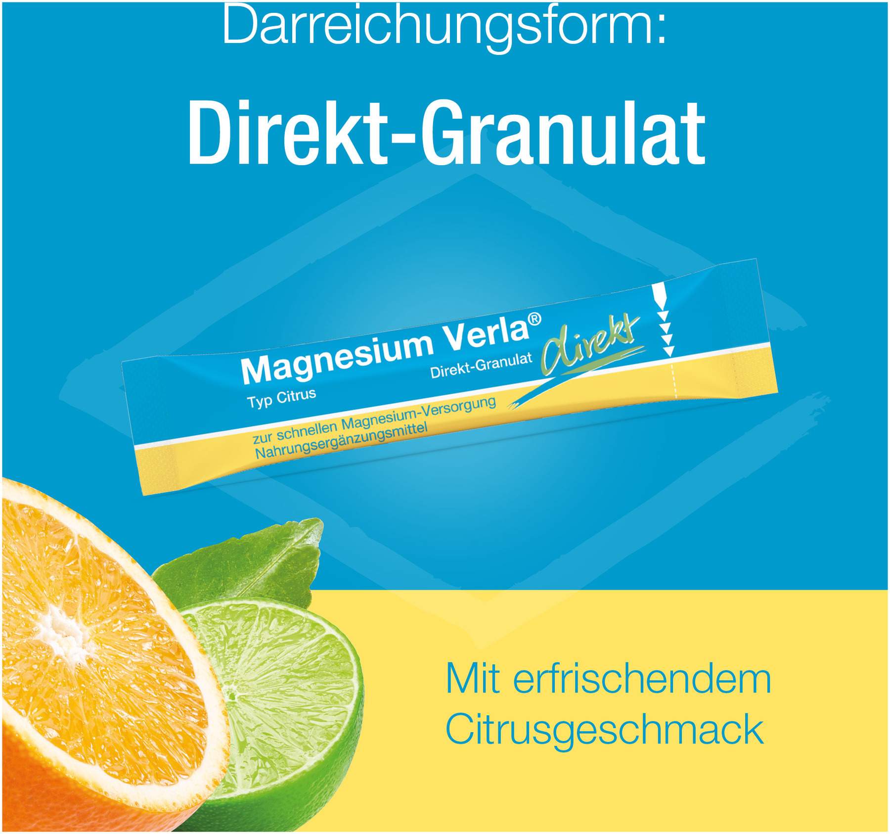 Magnesium Verla Direkt Citrus 30 Granulatbeutel