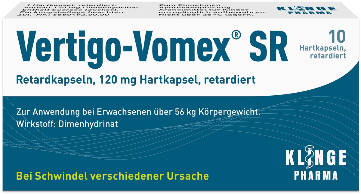 Vertigo Vomex SR 10 Retardkapseln