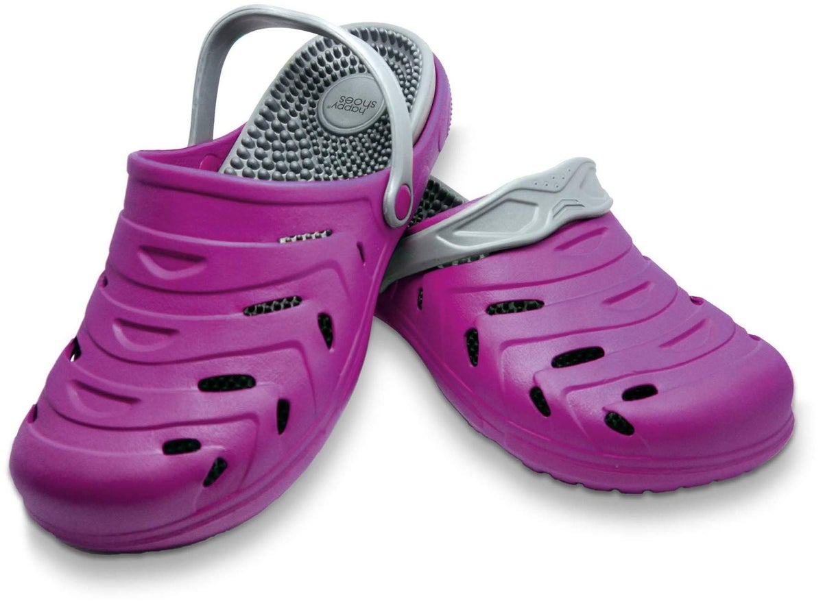 Happy Clogs Gr. 37 Beere Massage Wohlfühlschuhe