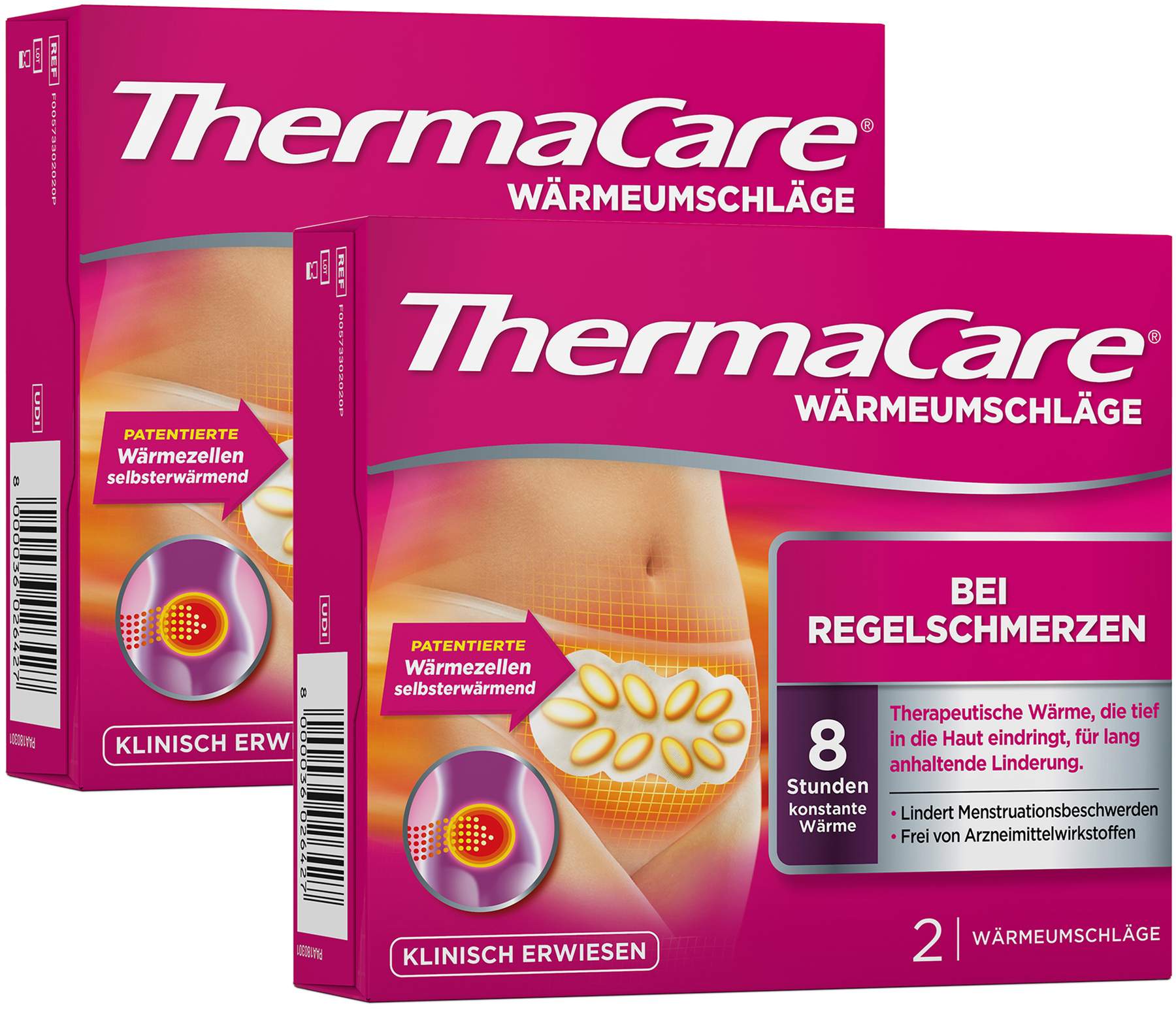 Thermacare bei Regelschmerzen 2 x 2 Stück