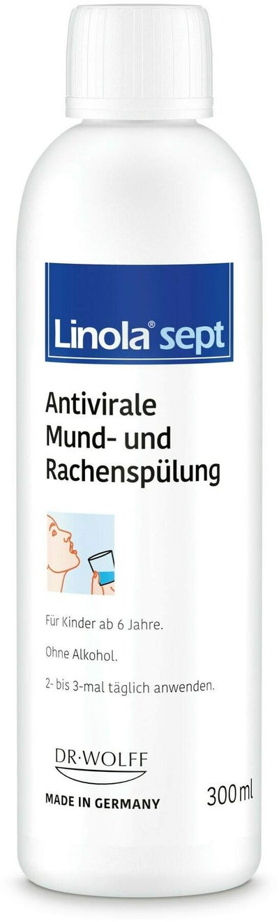 Linola sept Antivirale Mund- und Rachenspülung 300 ml