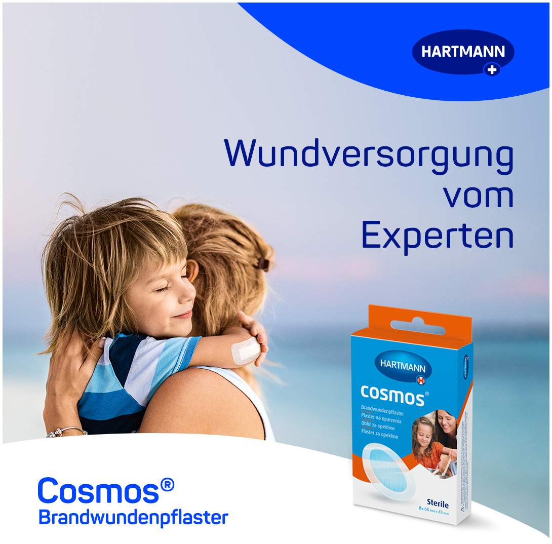 Cosmos 8 Brandwundenpflaster 43 mm X 68 mm
