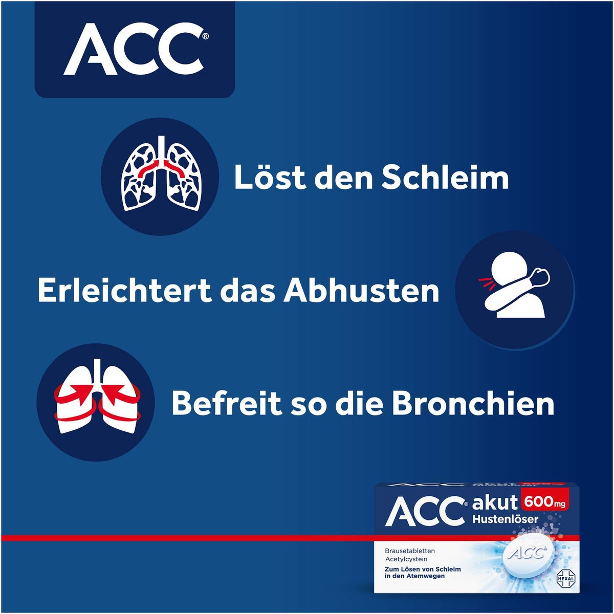ACC akut 600 mg Hustenlöser 40 Brausetabletten