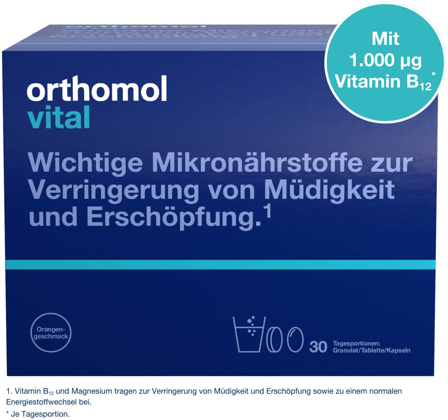 Orthomol Vital 30 Tagesportionen Orange 1 Kombipackung