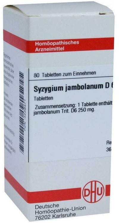 Dhu Syzygium Jambolanum D6 80 Tabletten