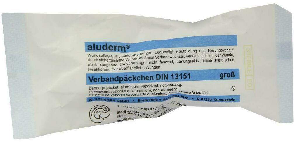 Aluderm Verbandpäckchen Groß 1 Verband