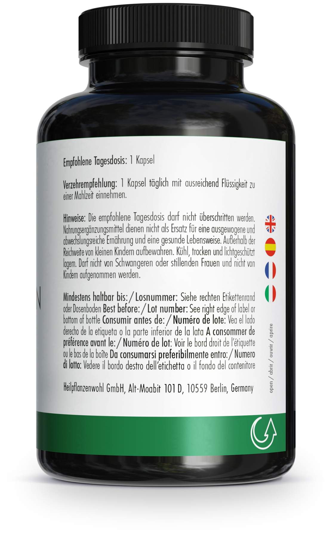 Green Naturals Bromelain 500 mg Vegan 150 Kapseln