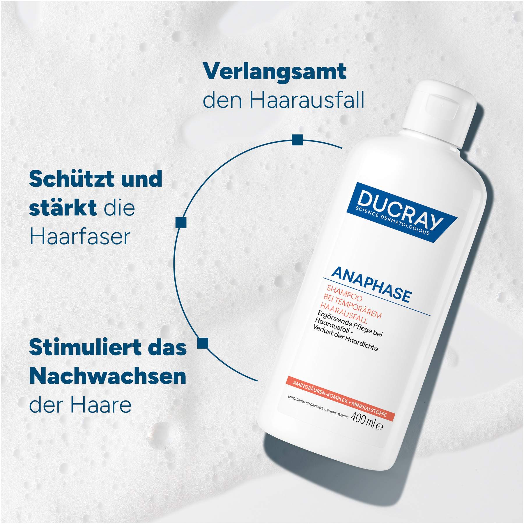 Ducray Anaphase Shampoo bei temporärem Haarausfall 400 ml