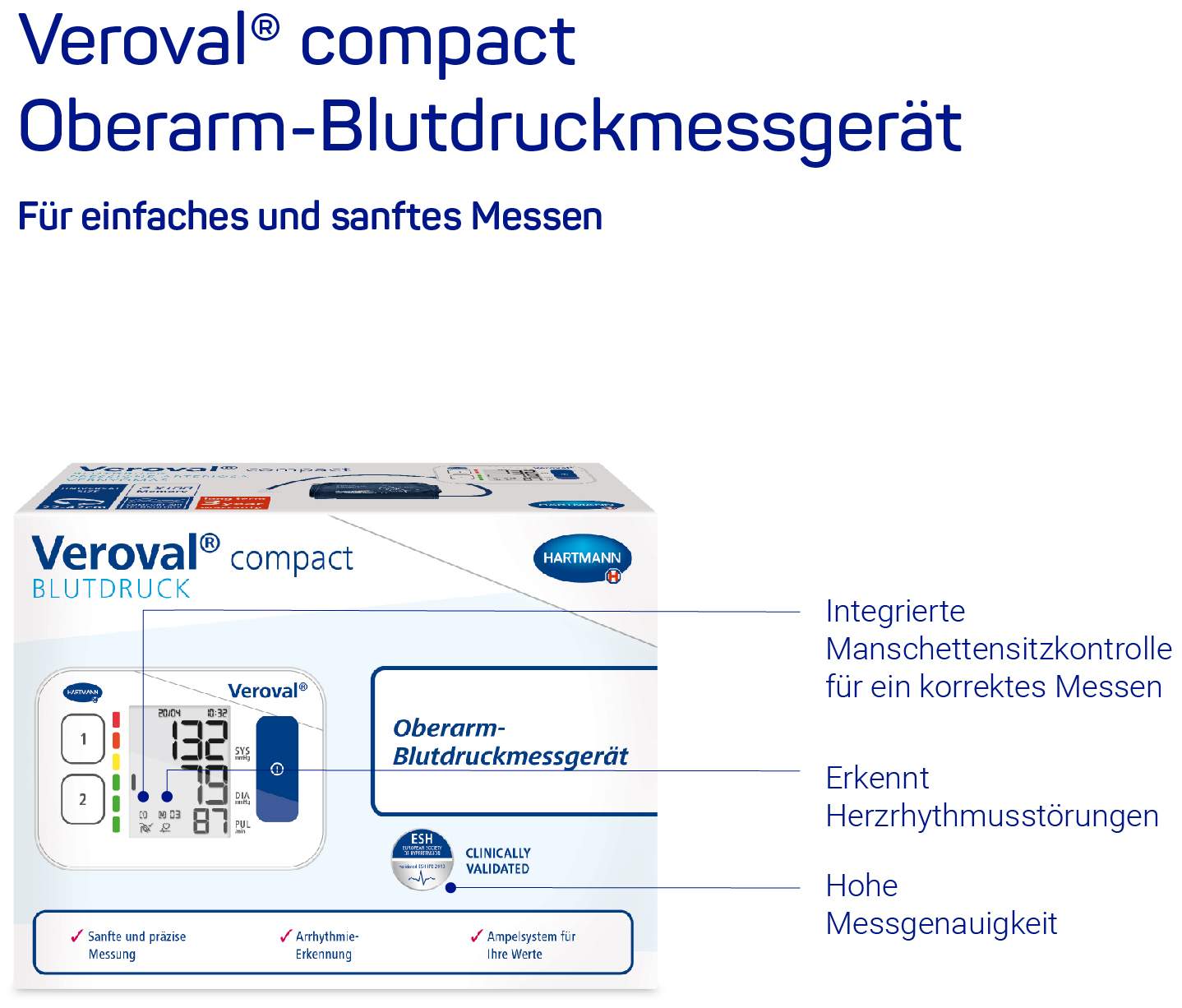 Veroval Compact Oberarm - Blutdruckmessgerät
