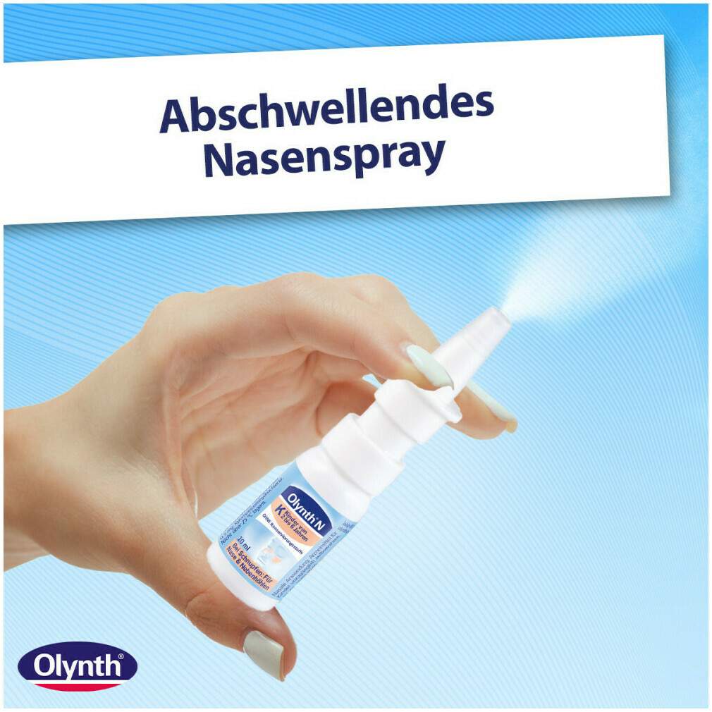 Olynth 0,05 % N Schnupfen Dosierspray ohne Konservierungsmittel Kinder 10 ml