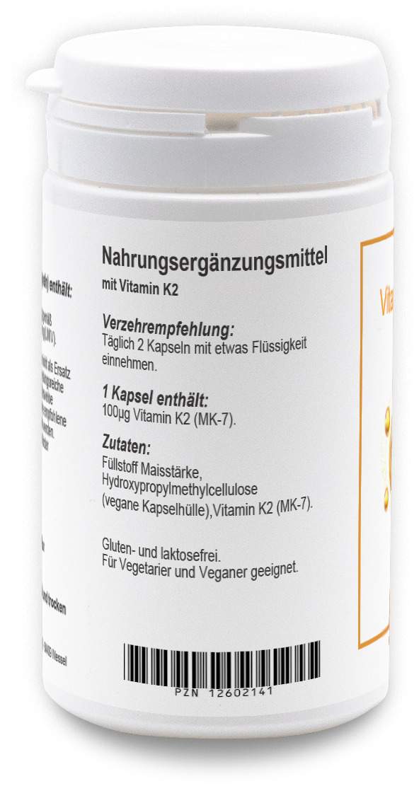 Vitamin K2 Mk7 Allpharm Premium 100 Myg Kapseln 60 Stück