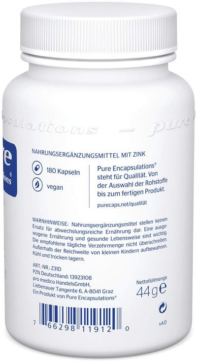 Pure Encapsulations Zink Zinkpicolinat 180 Kapseln