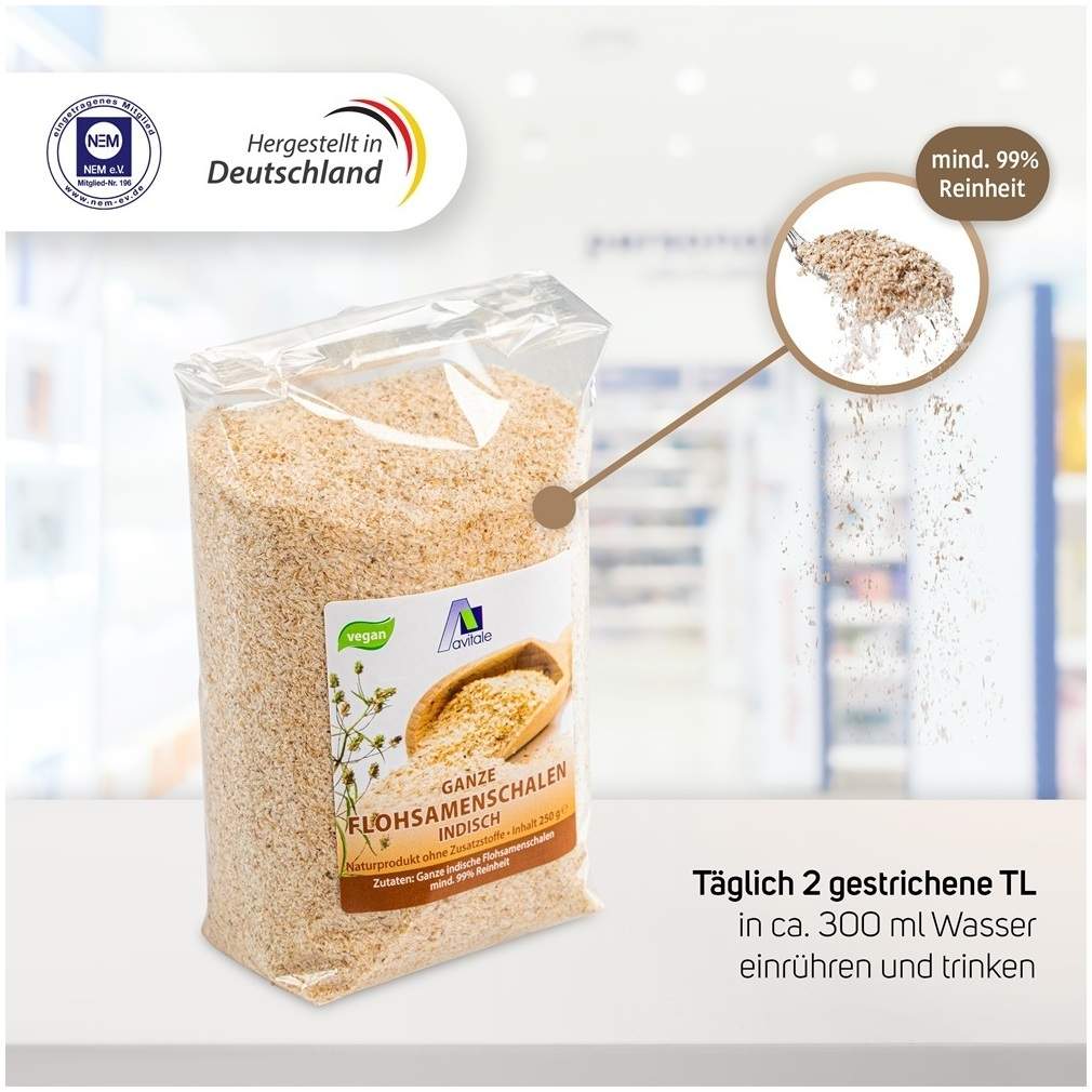 Flohsamenschalen indisch 250 g