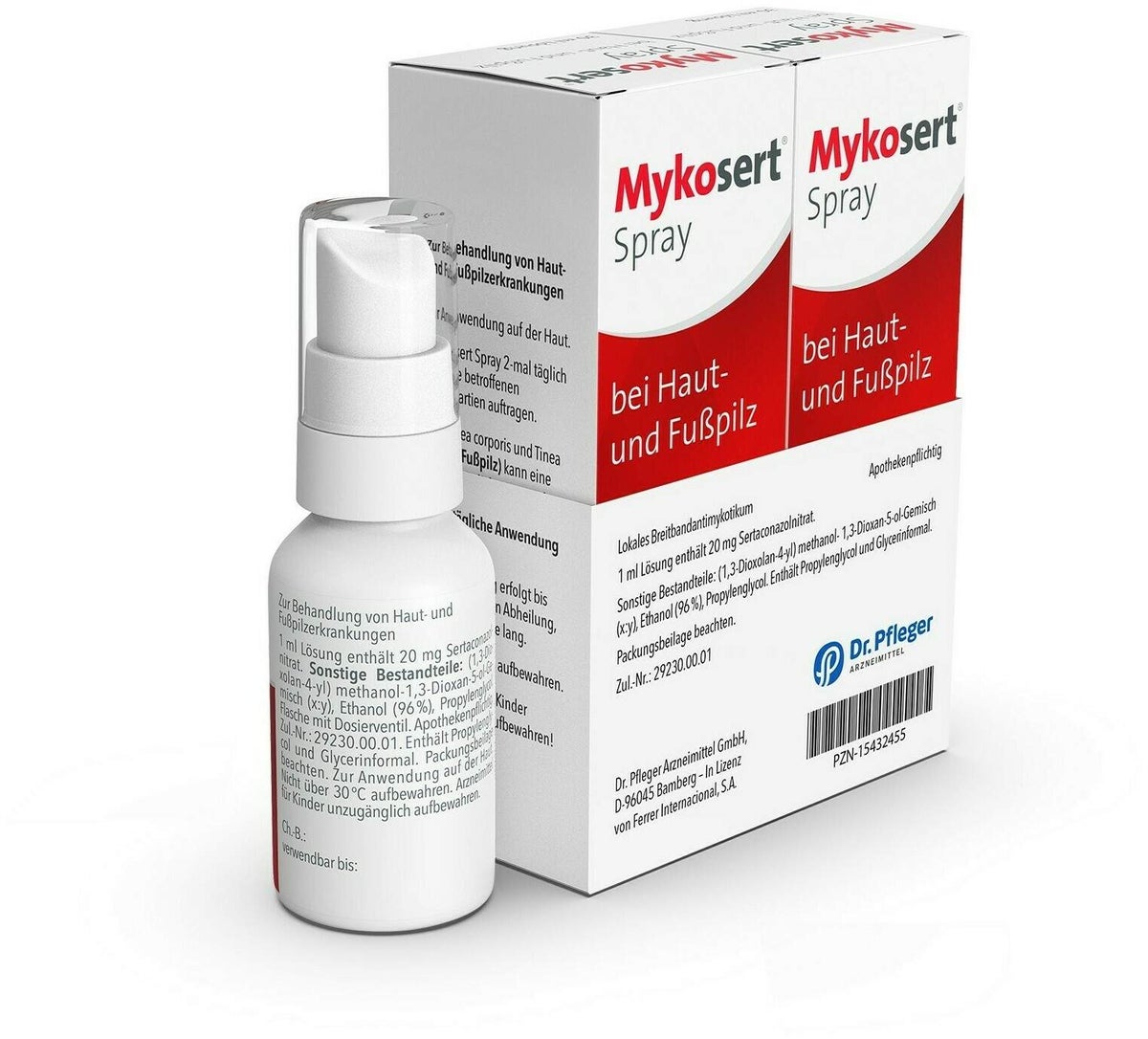 Mykosert Spray bei Haut- und Fußpilz 2 x 30 ml