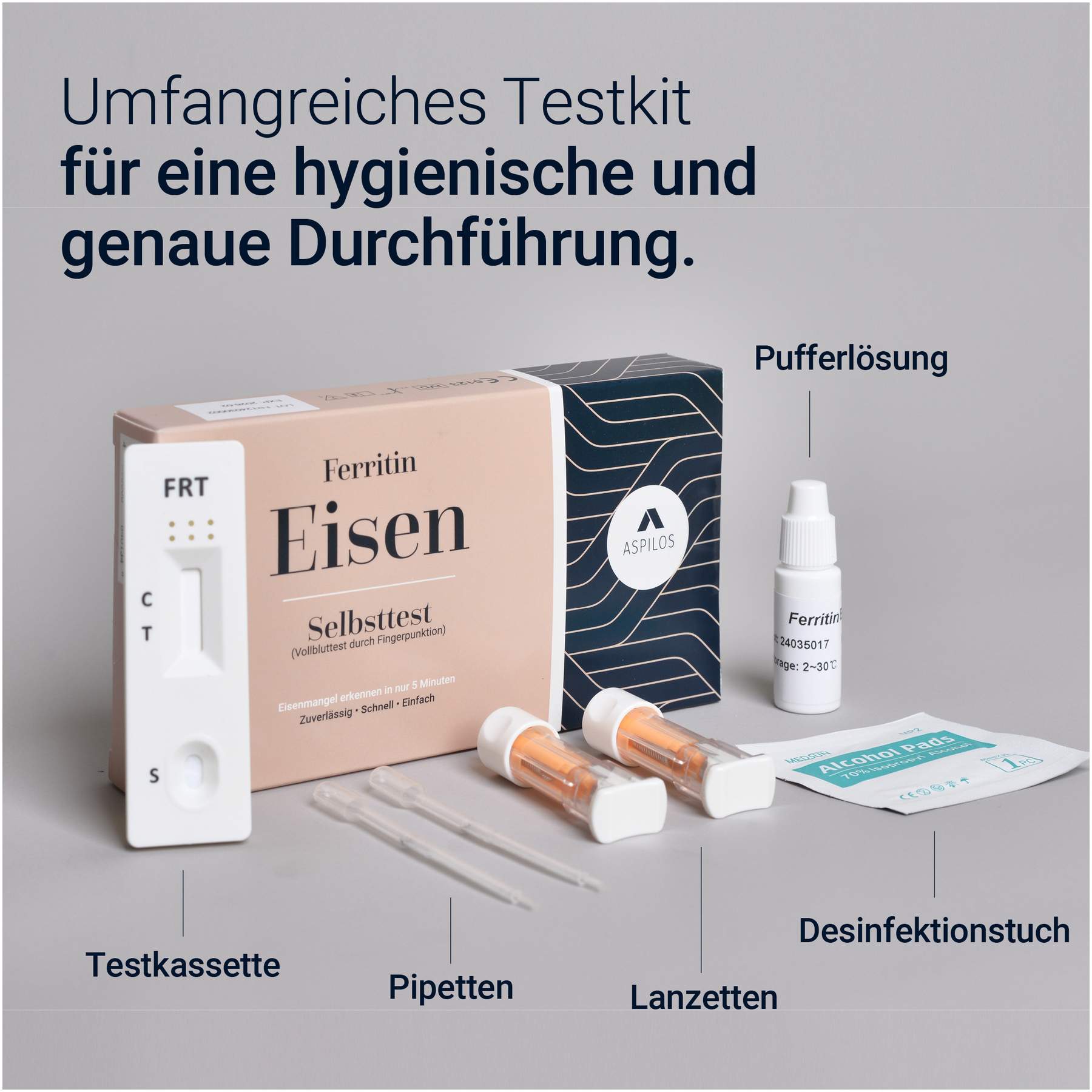 Aspilos Selbsttest Eisen Ferritin 1 Test