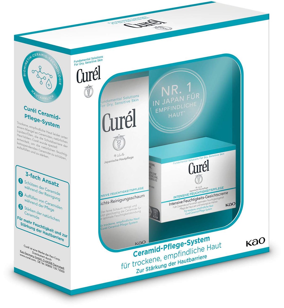 Curel Geschenkset Gesicht Schaum Creme 150 ml + 40 g kaufen