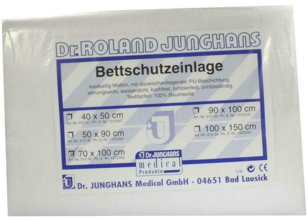 Bettschutzeinlage 70x100cm Doppelseitig Molton