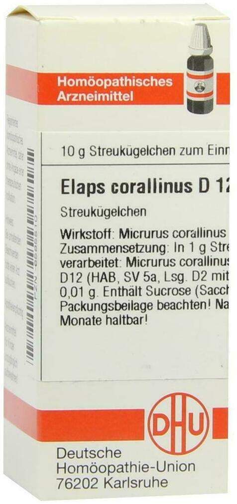 Dhu Elaps Corallinus D12 Globuli