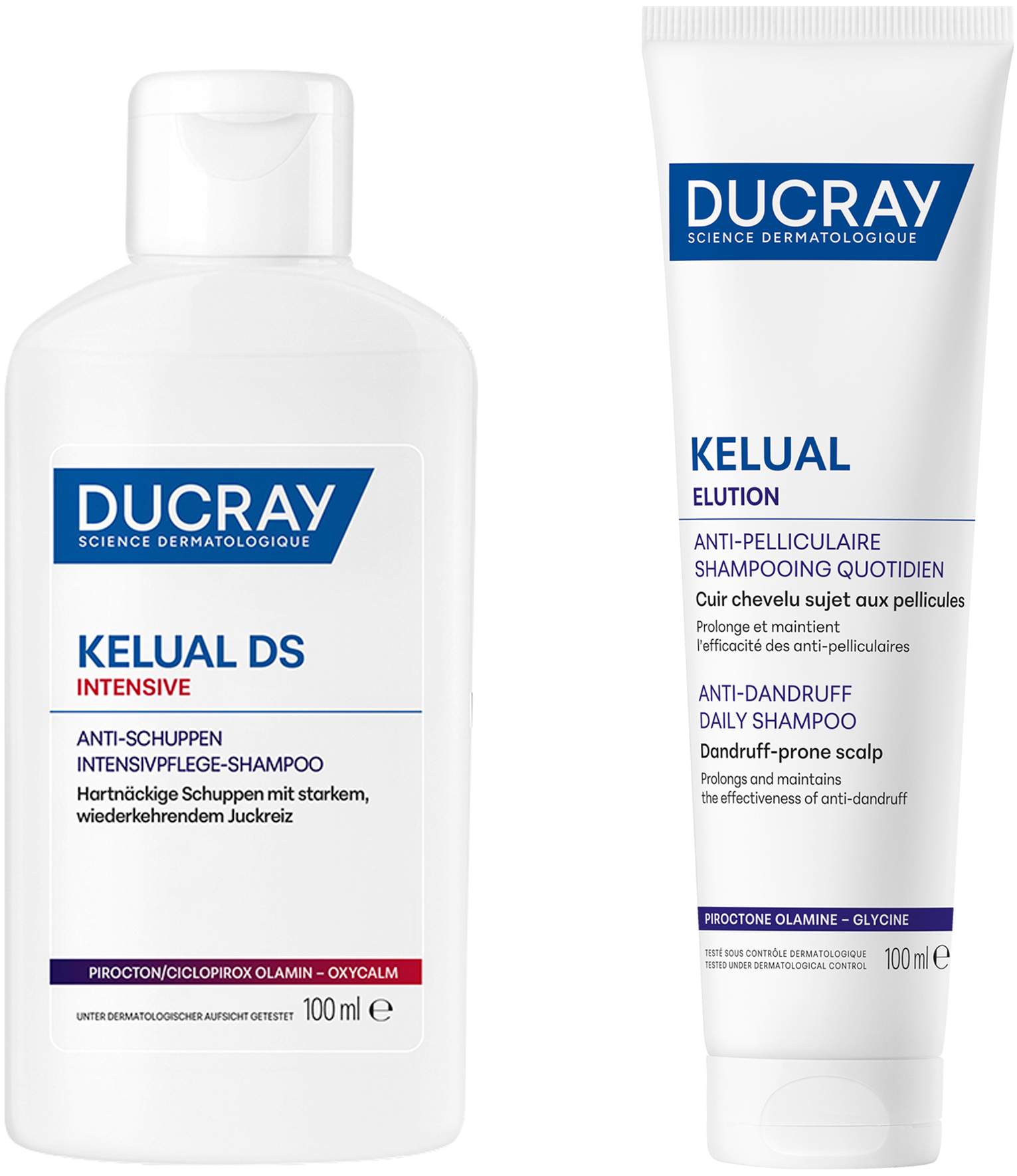 Ducray Kelual DS intensives Anti - Schuppen Shampoo 100 ml + gratis Ducray Elution Shampoo 100 ml