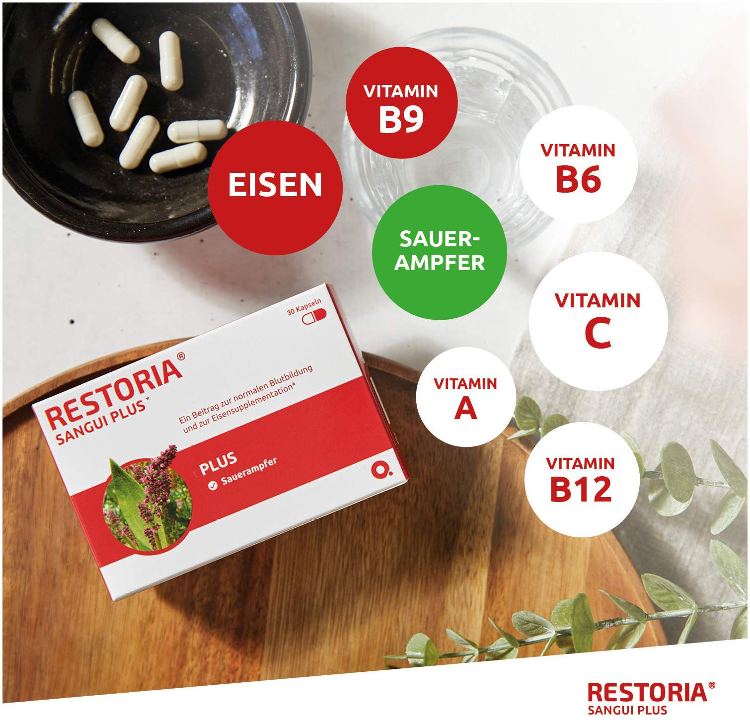 Restoria Sangui Plus 30 Kapseln