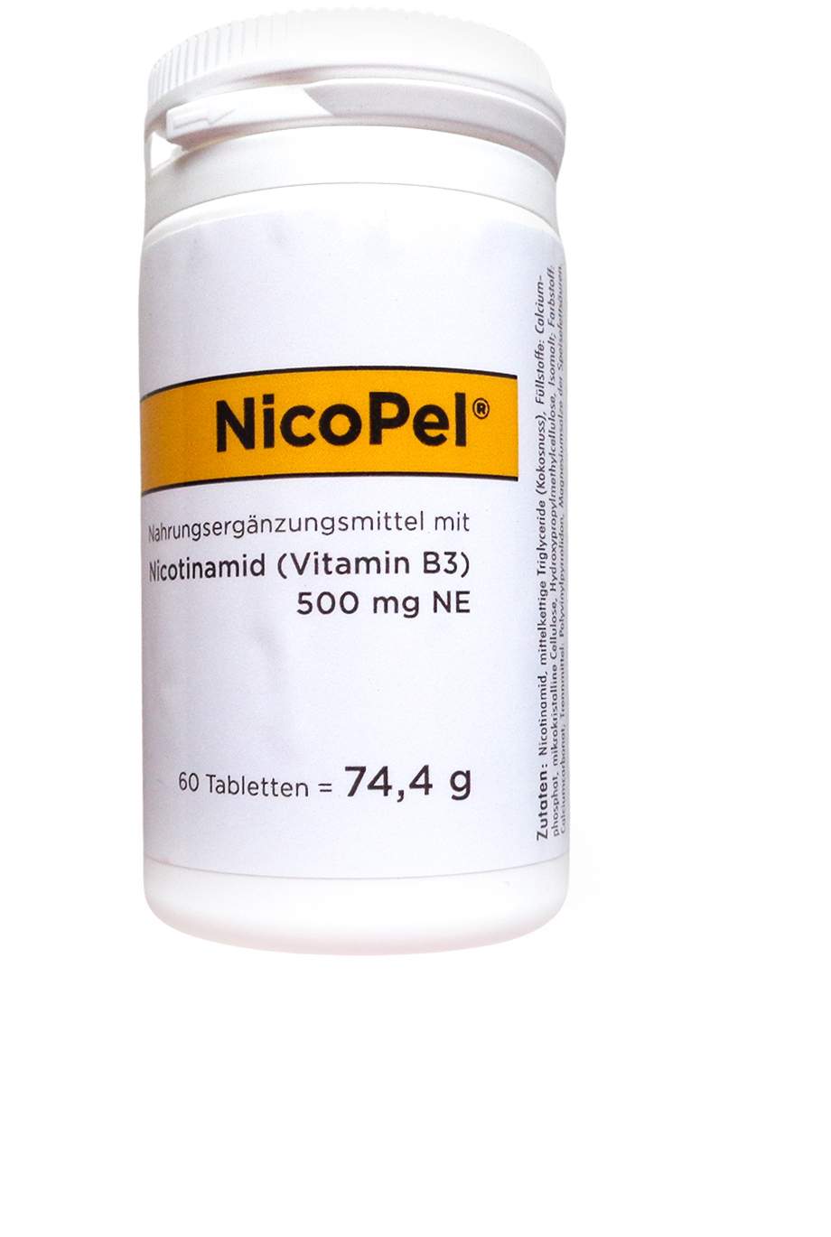 Nicopel Nicotinamid 500 mg Kapseln 60 Stück